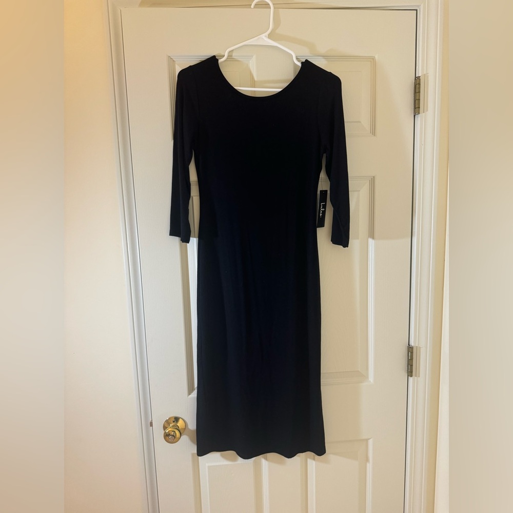 Black Dress with Low Back